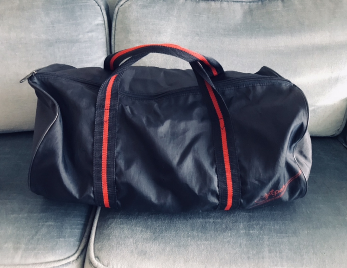 Vintage Gym/Duffel/Workout/Weekend Bag/Yoga Bag