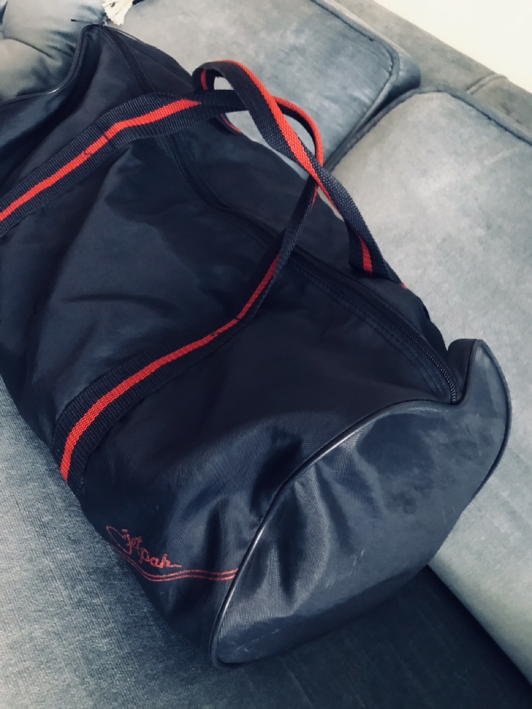 Vintage Gym/Duffel/Workout/Weekend Bag/Yoga Bag - photo 3