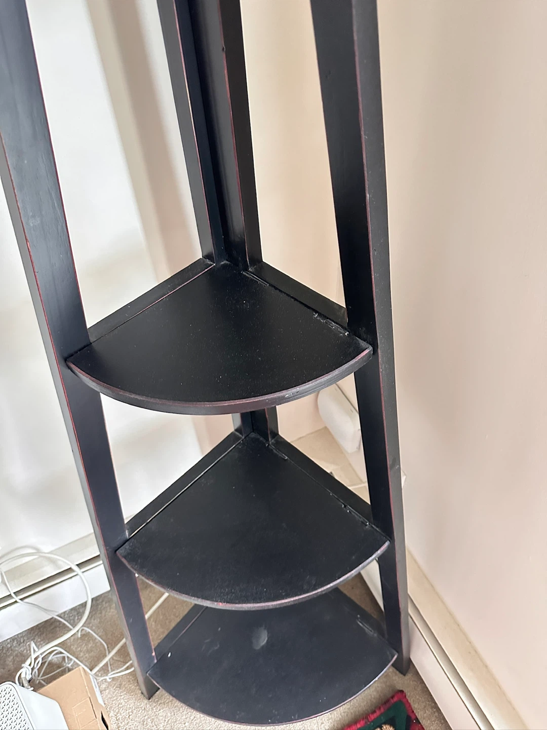 Black Corner Shelf Unit - photo 3