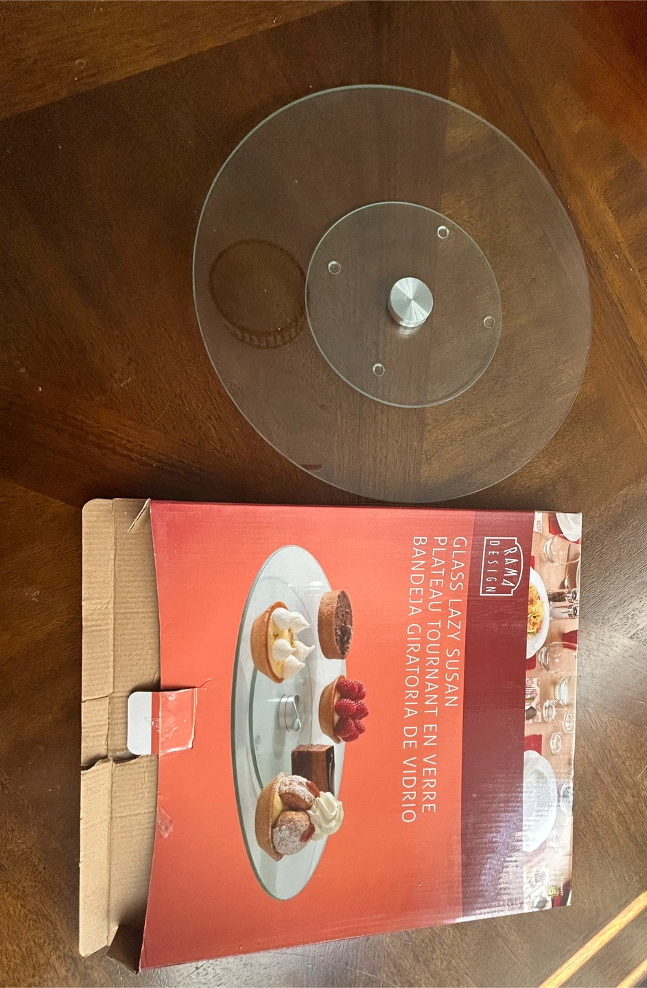 Rama Design Glass Lazy Susan