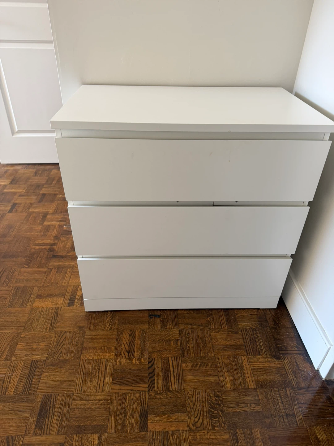White 3-Drawer Dresser