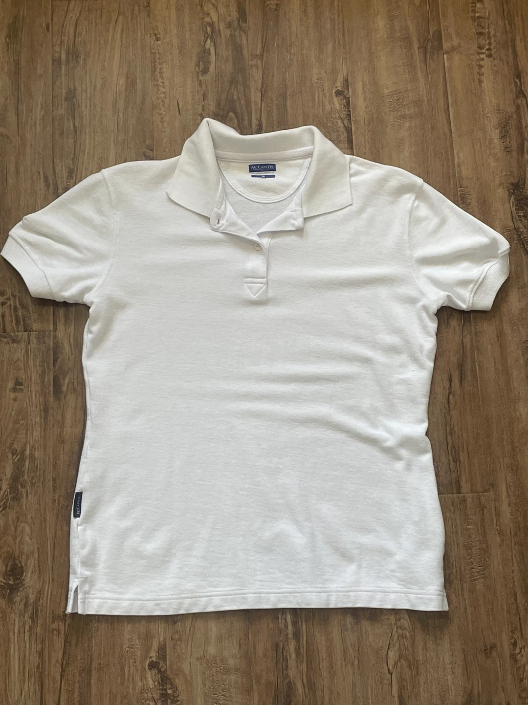 McCarthy White Short Sleeve Polo Shirt - Size M - photo 2