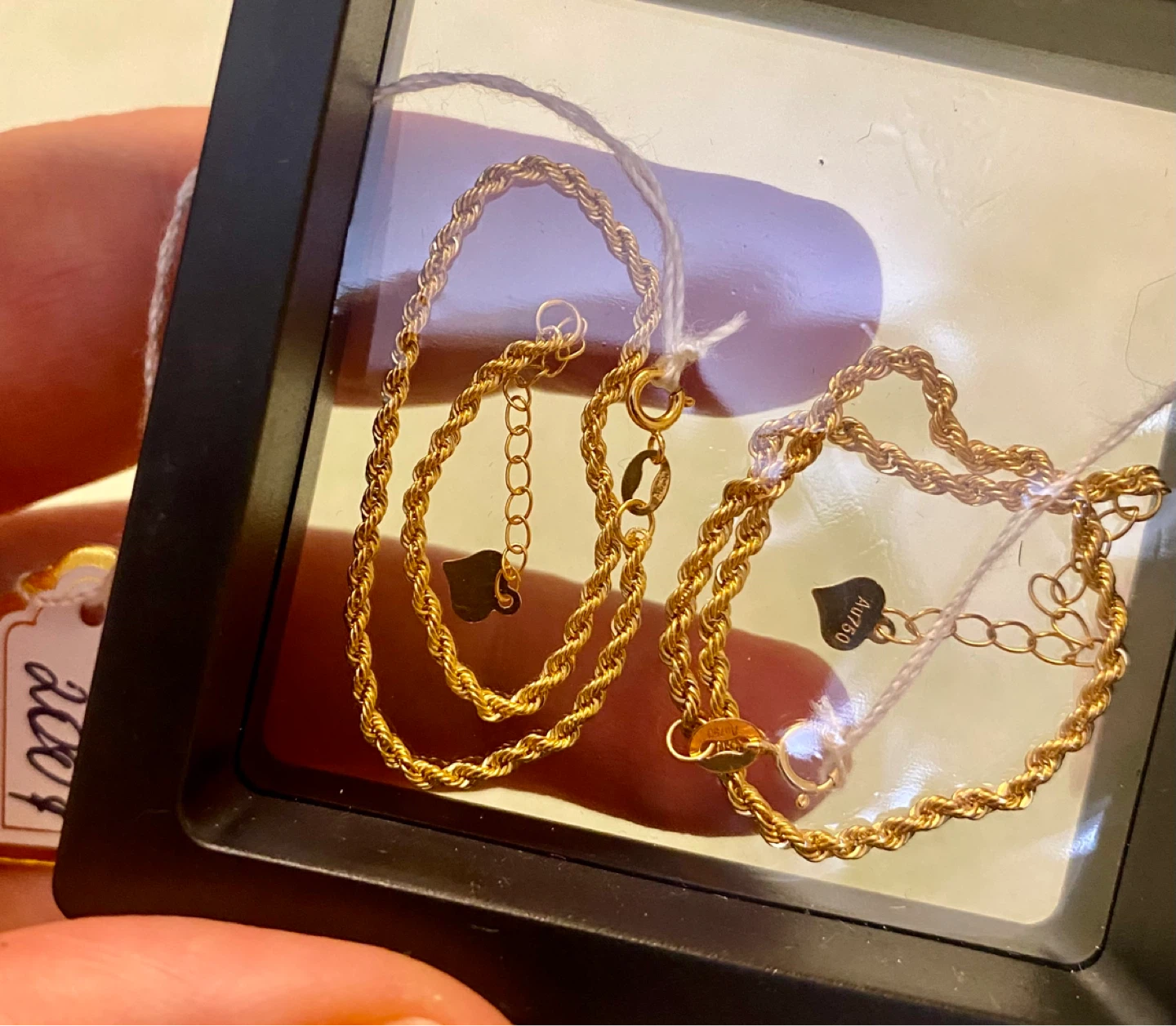 18K Gold Rope Chain bracelets - photo 2