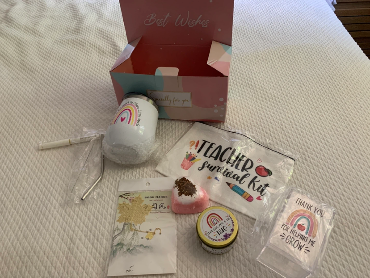 Teacher gift Set / Survival Kit Tumbler and Gift Set