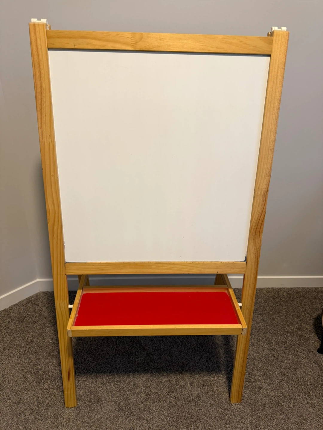 Wooden Easel Whiteboard and Chalkboard