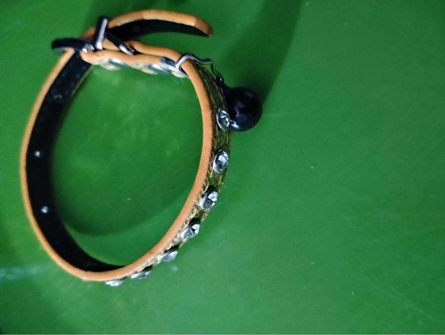 Sparkly Cat Collar with Bell ⚽️ - photo 3