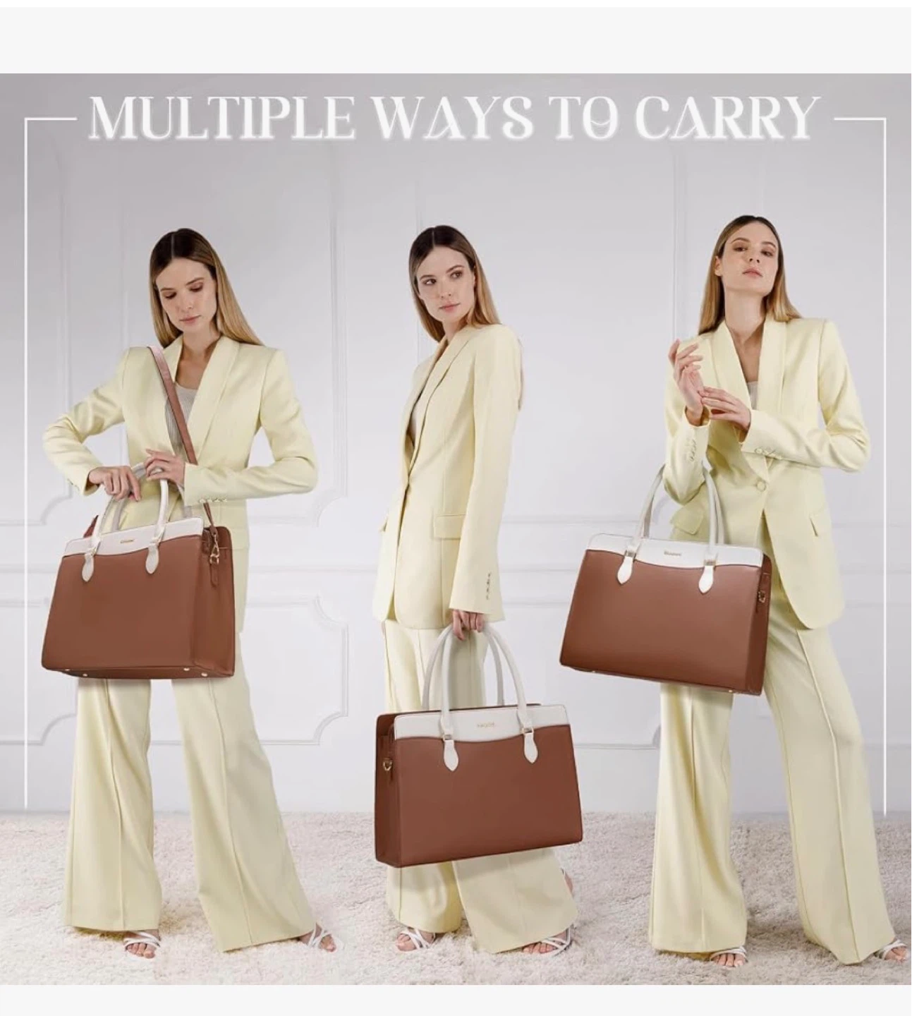 Rainsmore Tote Bag - Brown & Cream - photo 2