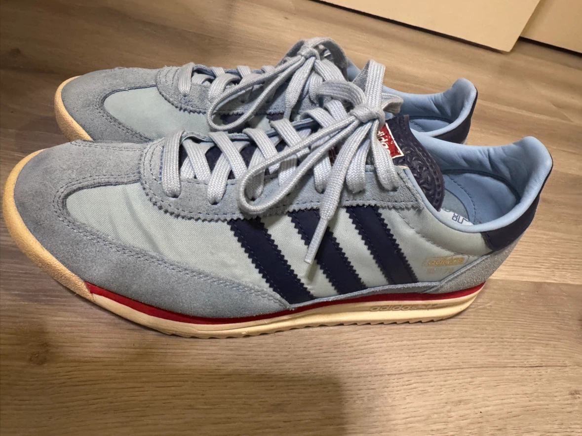 Adidas SL 72 RS Shoes - Light Blue/Dark Blue/Scarlet - photo 3