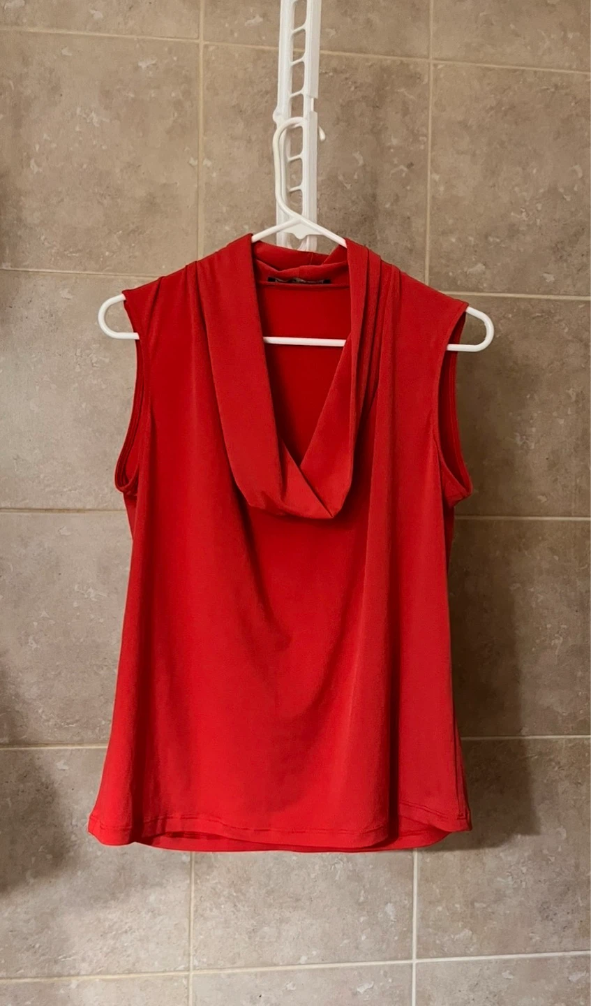 Sleeveless Cowl Neck Top