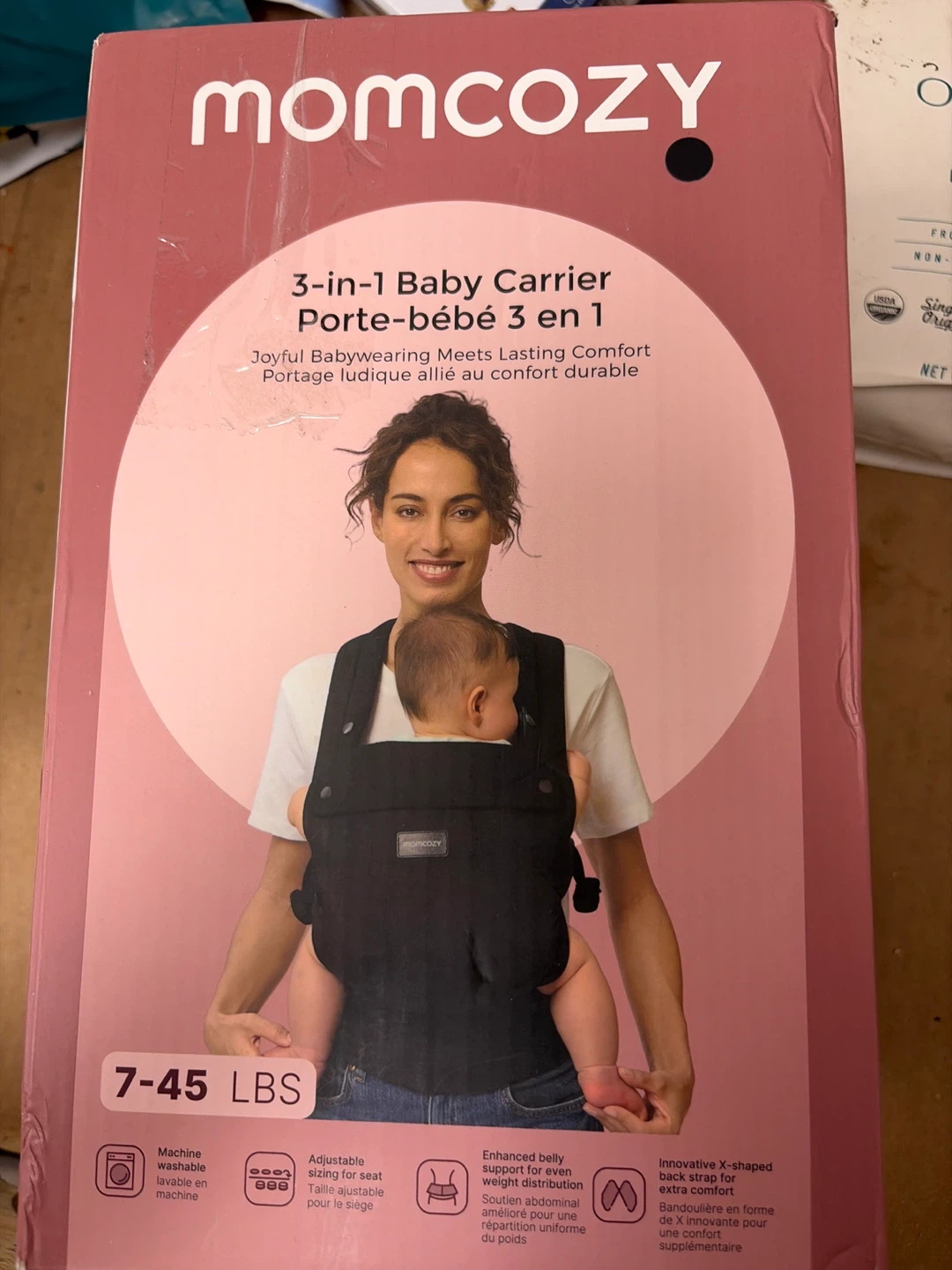 Momcozy 3-in-1 Baby Carrier 7-45 LBS