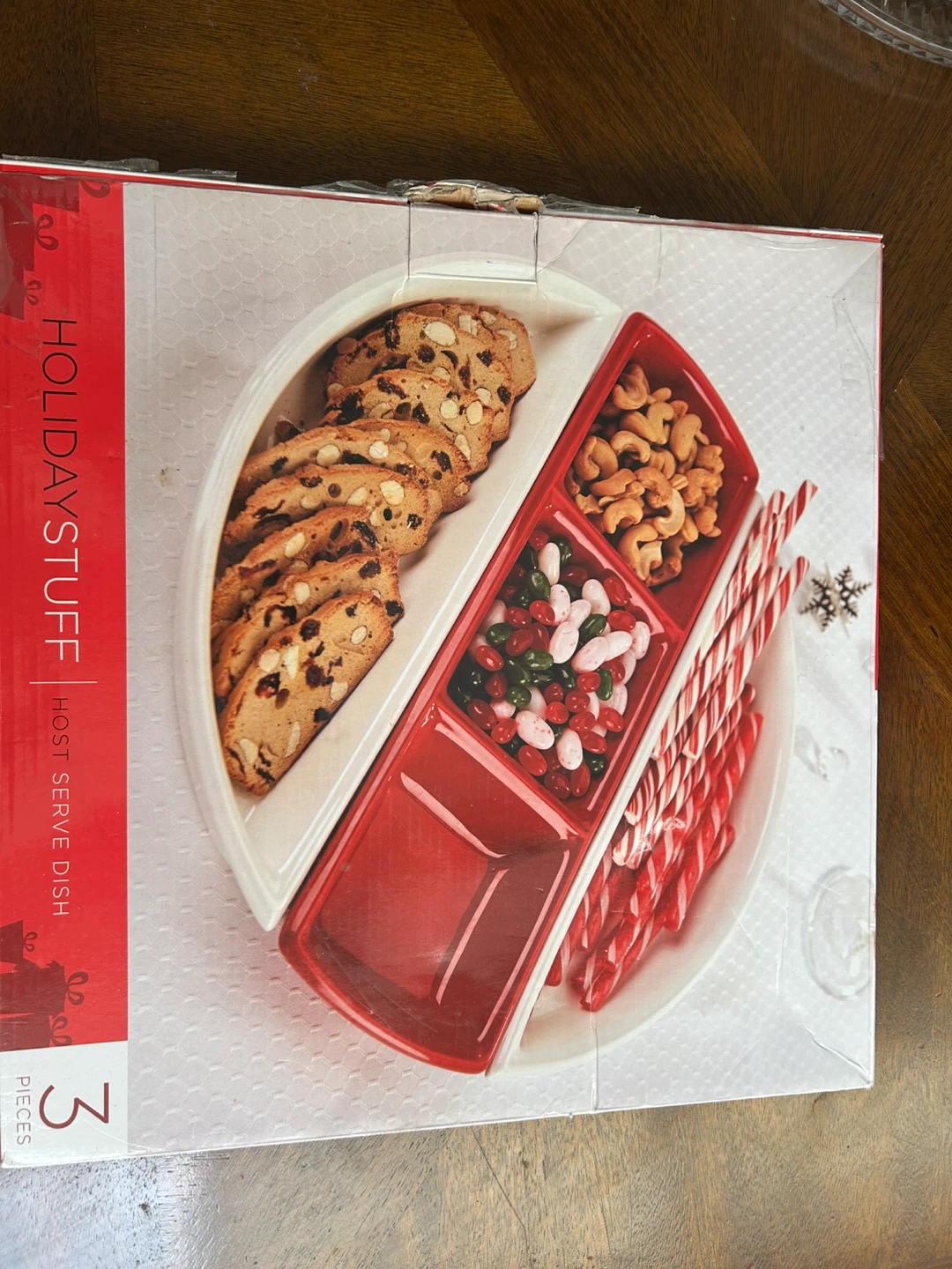 Holiday Stuff Host Serve Dish 3 Pieces