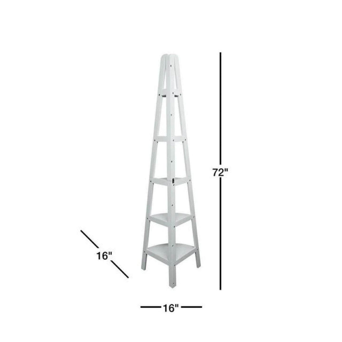 White Corner Shelf Tower - 2 - photo 3