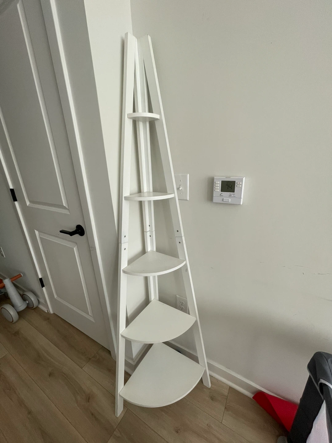 White Corner Shelf Tower - 2 - photo 2