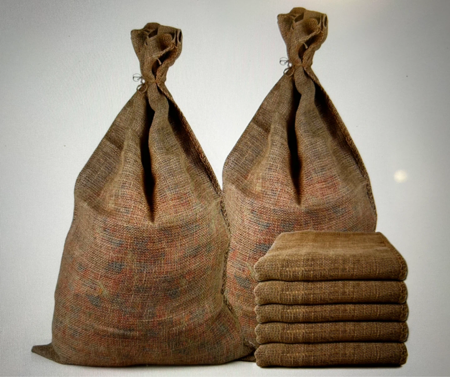 5 Packs Burlap Bags - 24”x40”