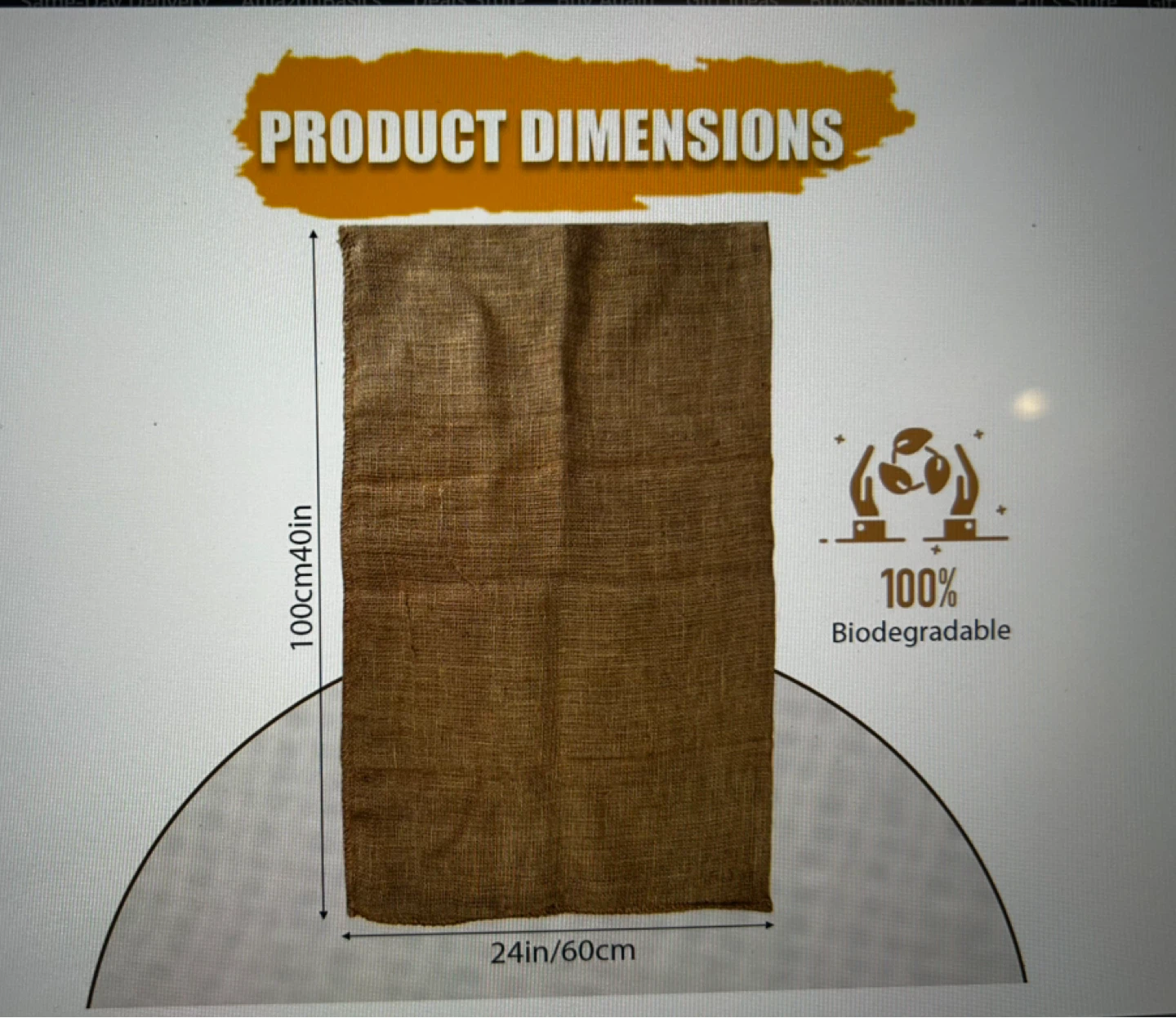 5 Packs Burlap Bags - 24”x40” - photo 3