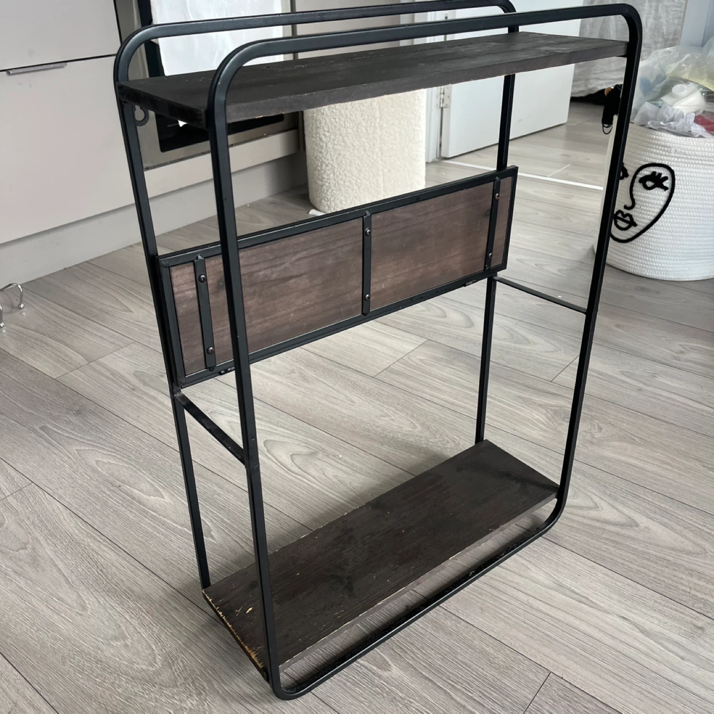 3-Tier Industrial Style Wall Shelf - photo 2