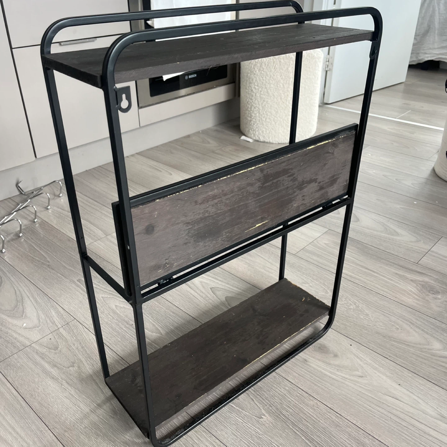 3-Tier Industrial Style Wall Shelf - photo 4