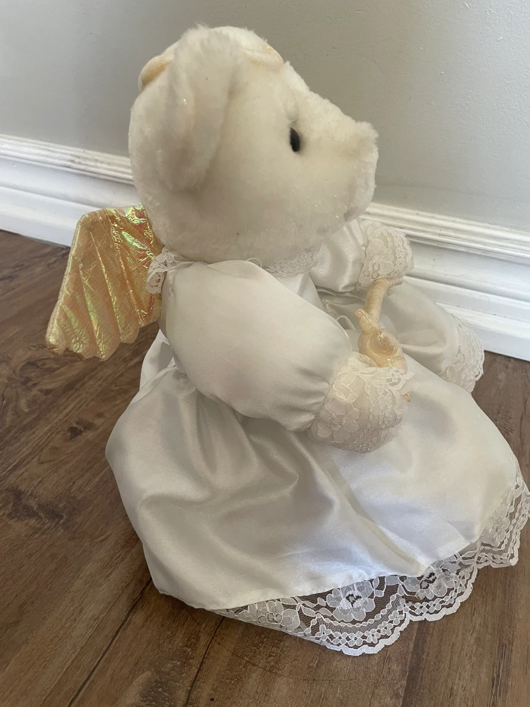 White Angel Teddy Bear with Star Wand - photo 4