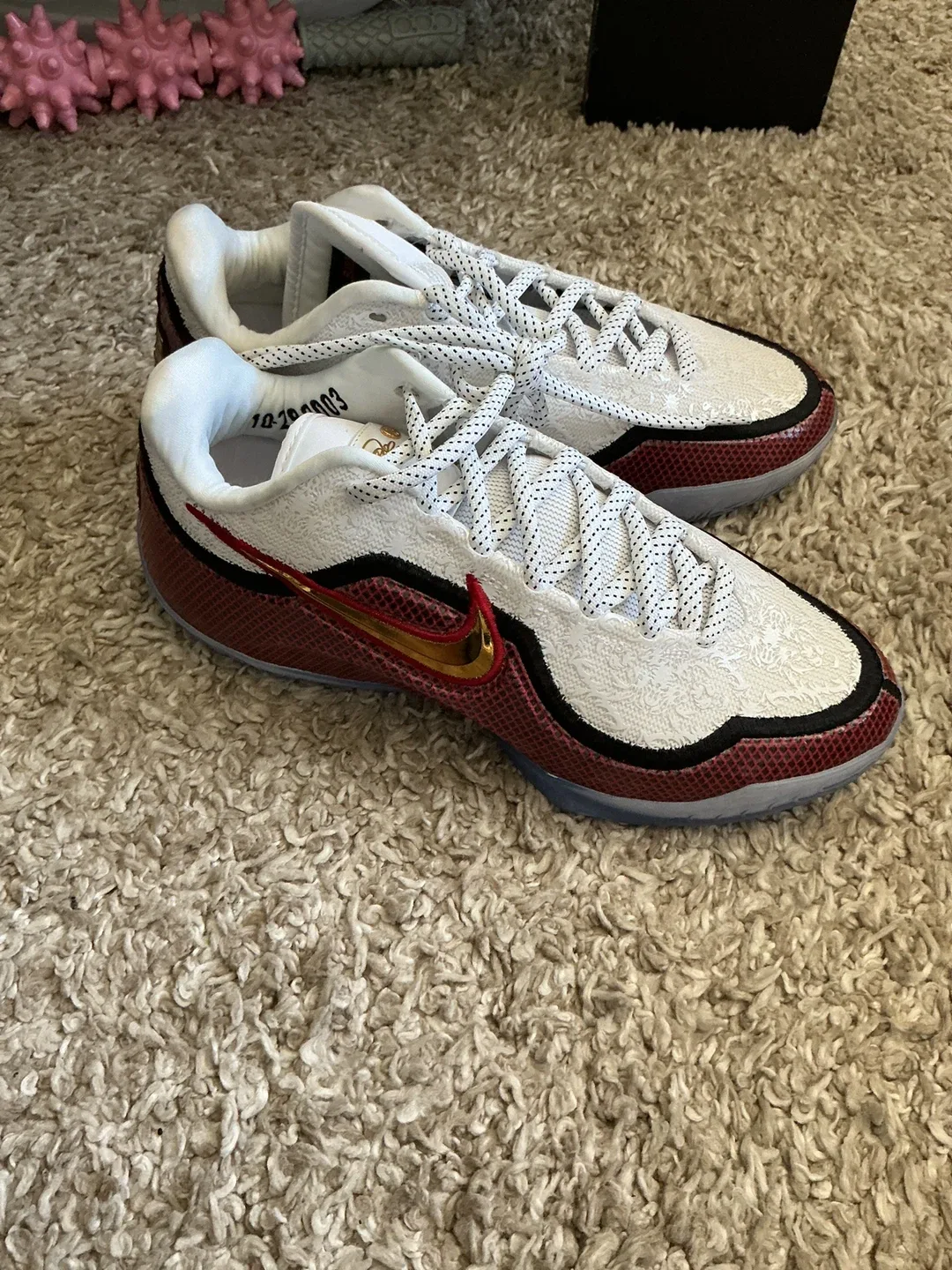 Nike Men's White & Red Baseball lebron 23