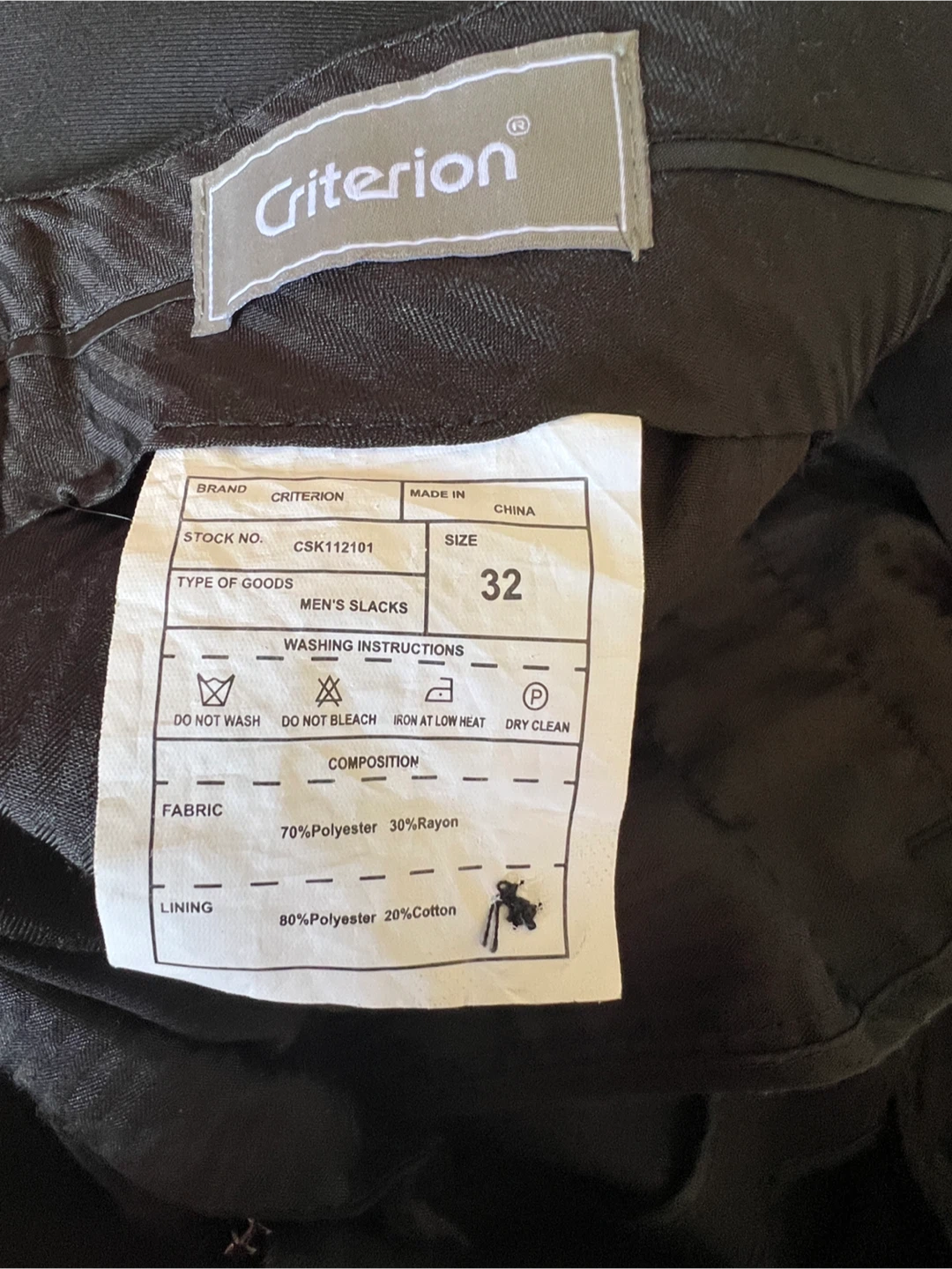 Criterion Men's Black Suit Blazer and Slacks - photo 5