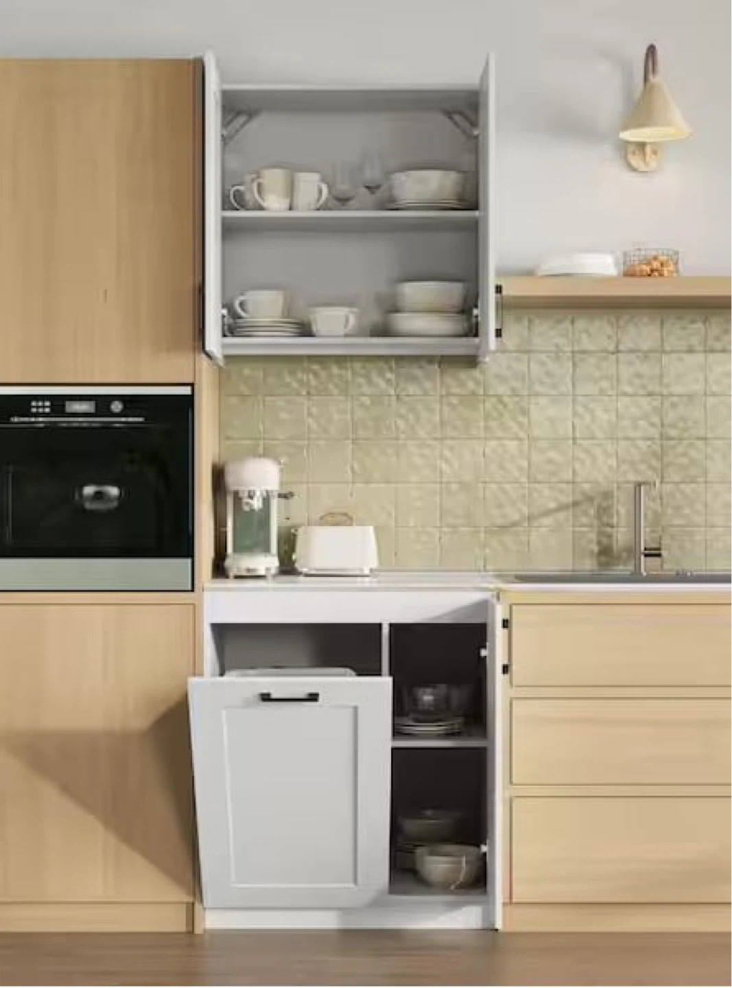 Brand New White Kitchen Storage Cabinet Set, New in Box - photo 2