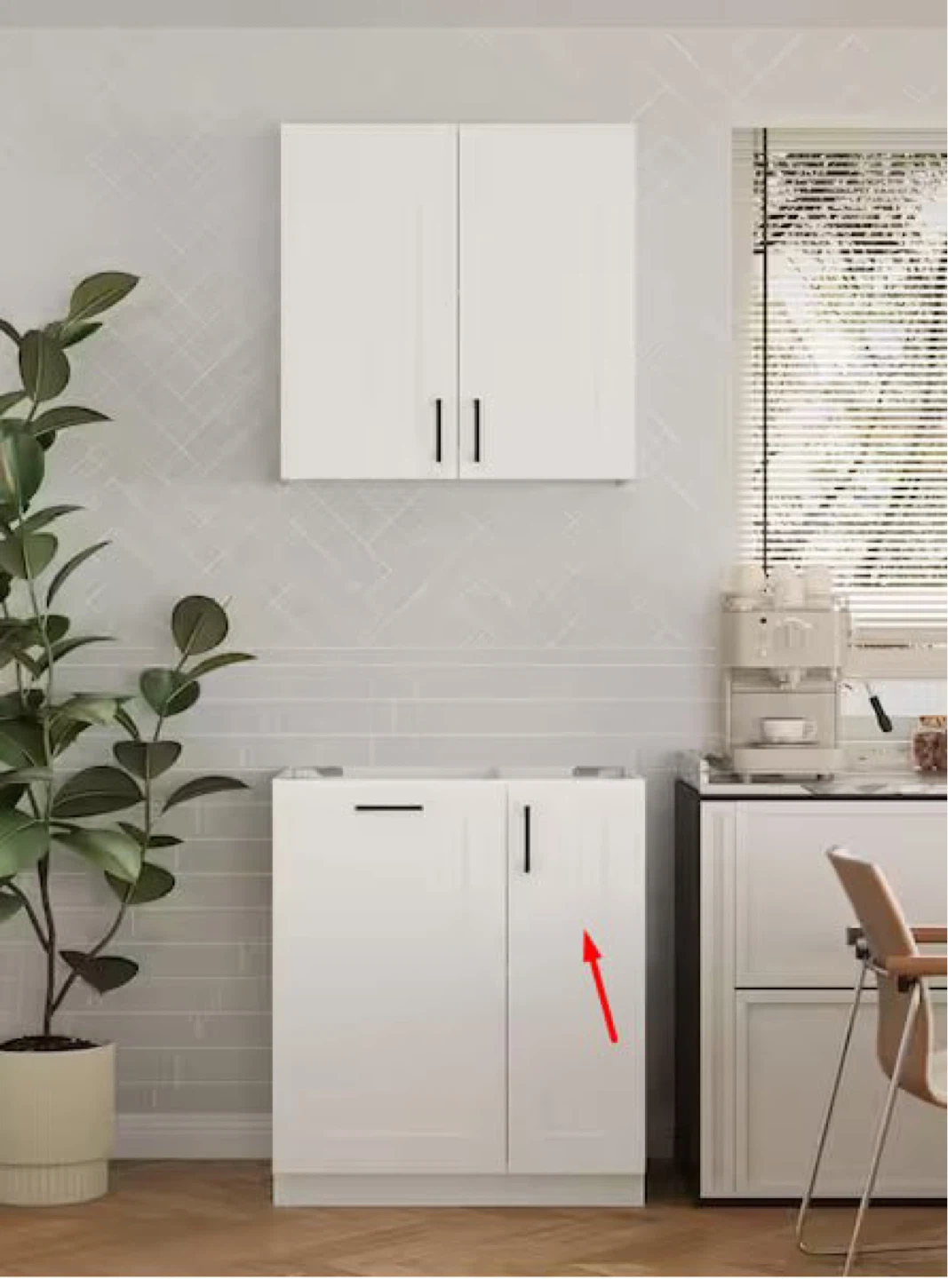 Brand New White Kitchen Storage Cabinet Set, New in Box