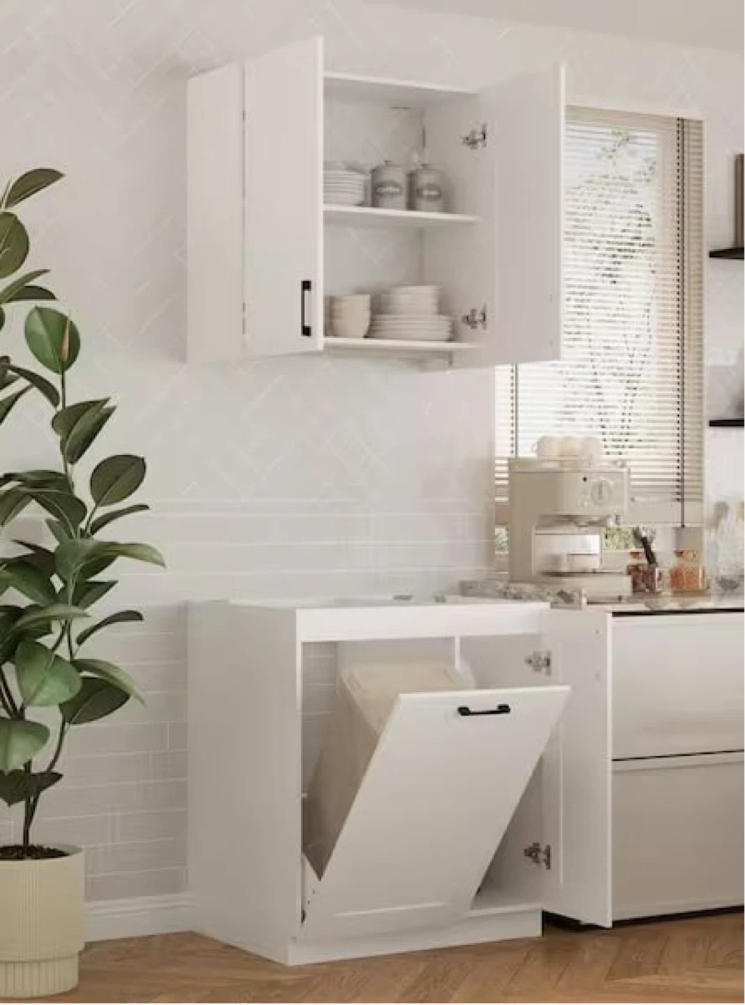 Brand New White Kitchen Storage Cabinet Set, New in Box - photo 3