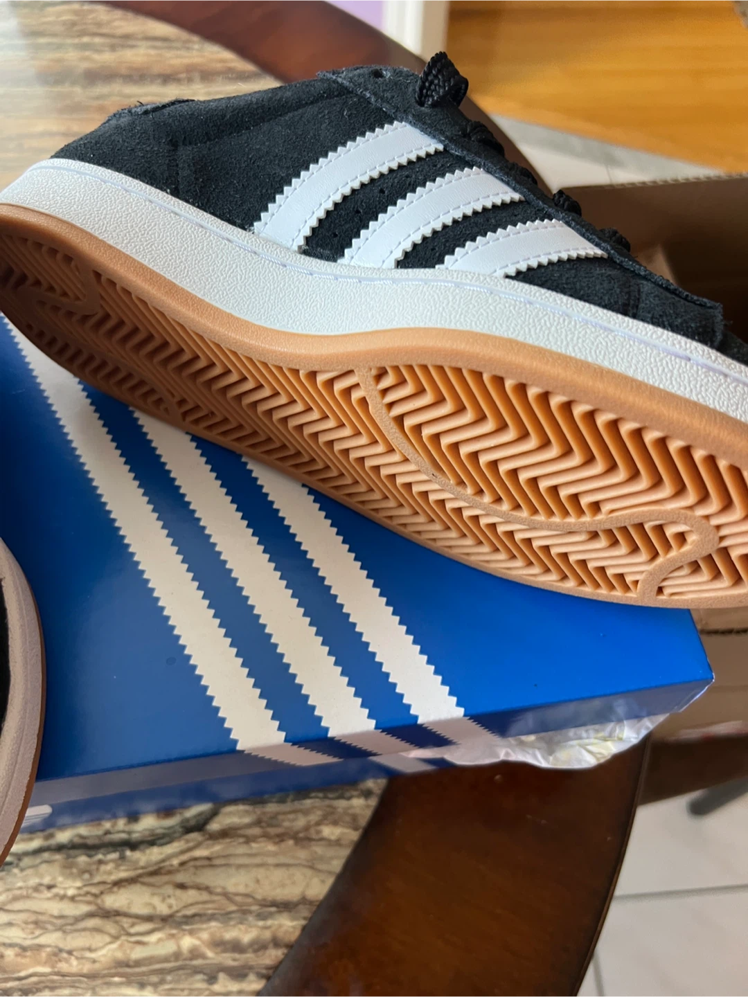 Adidas Campus 00s J Black White Sneakers - photo 3