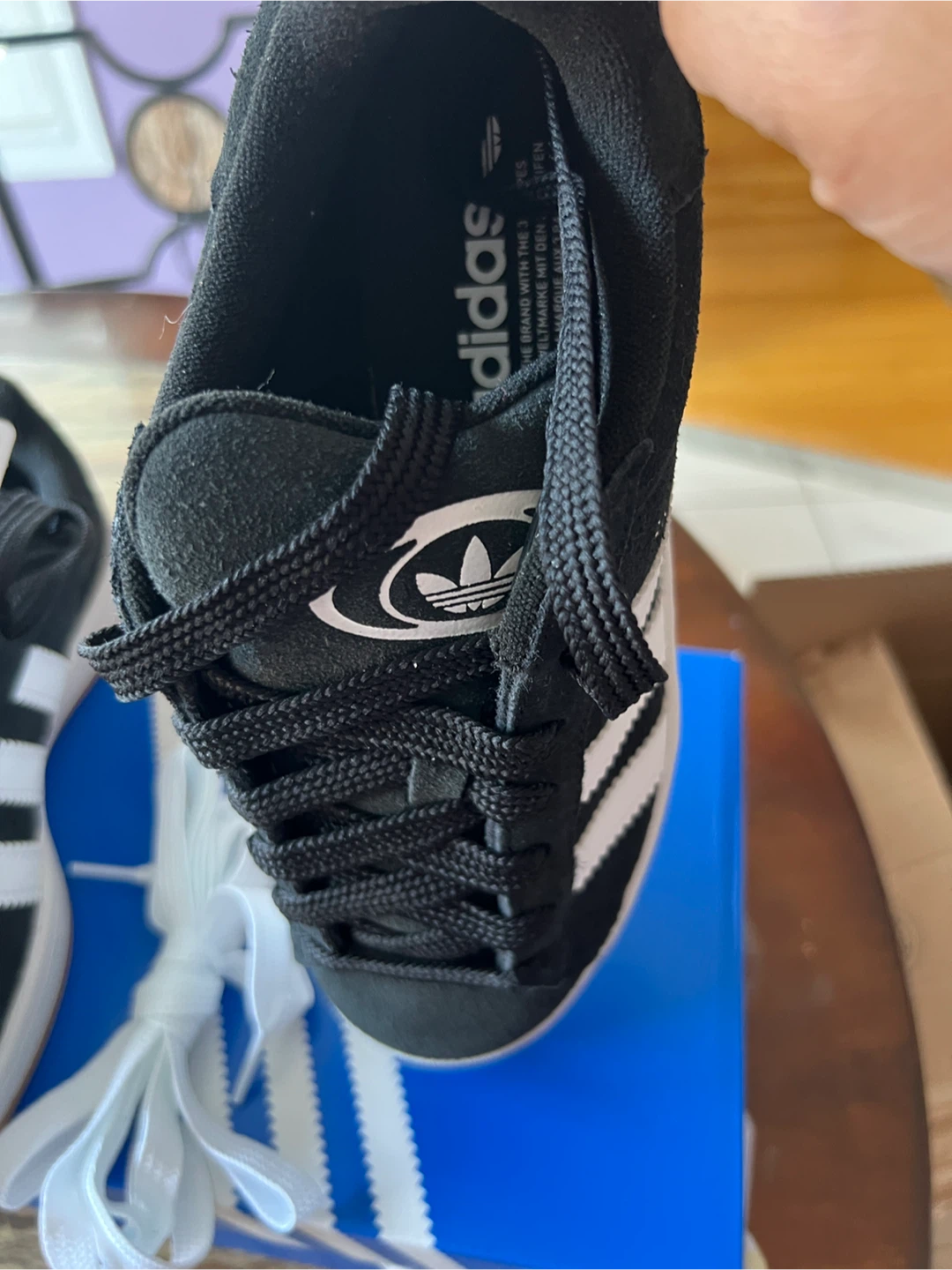 Adidas Campus 00s J Black White Sneakers - photo 4