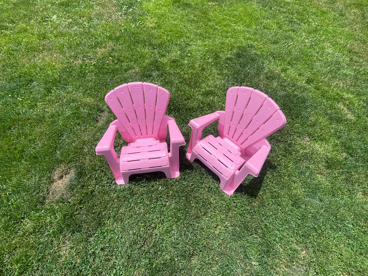 Little Tikes Pink Plastic Adirondack Chairs - Set of 2