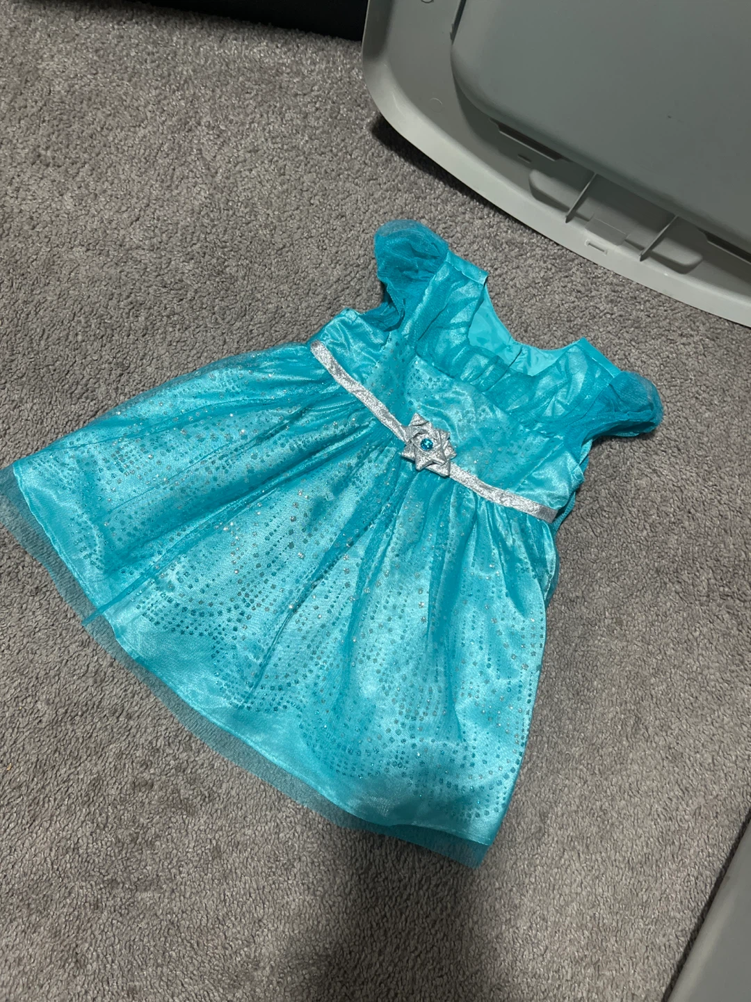 Girls' Blue Sparkle Dress