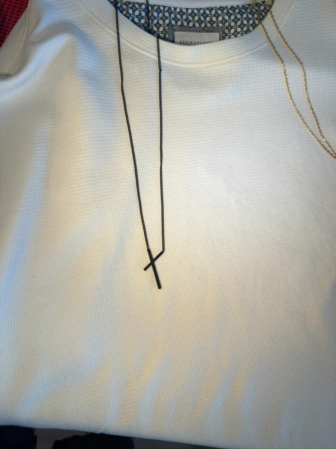 Black Cross Pendant Necklace - photo 3