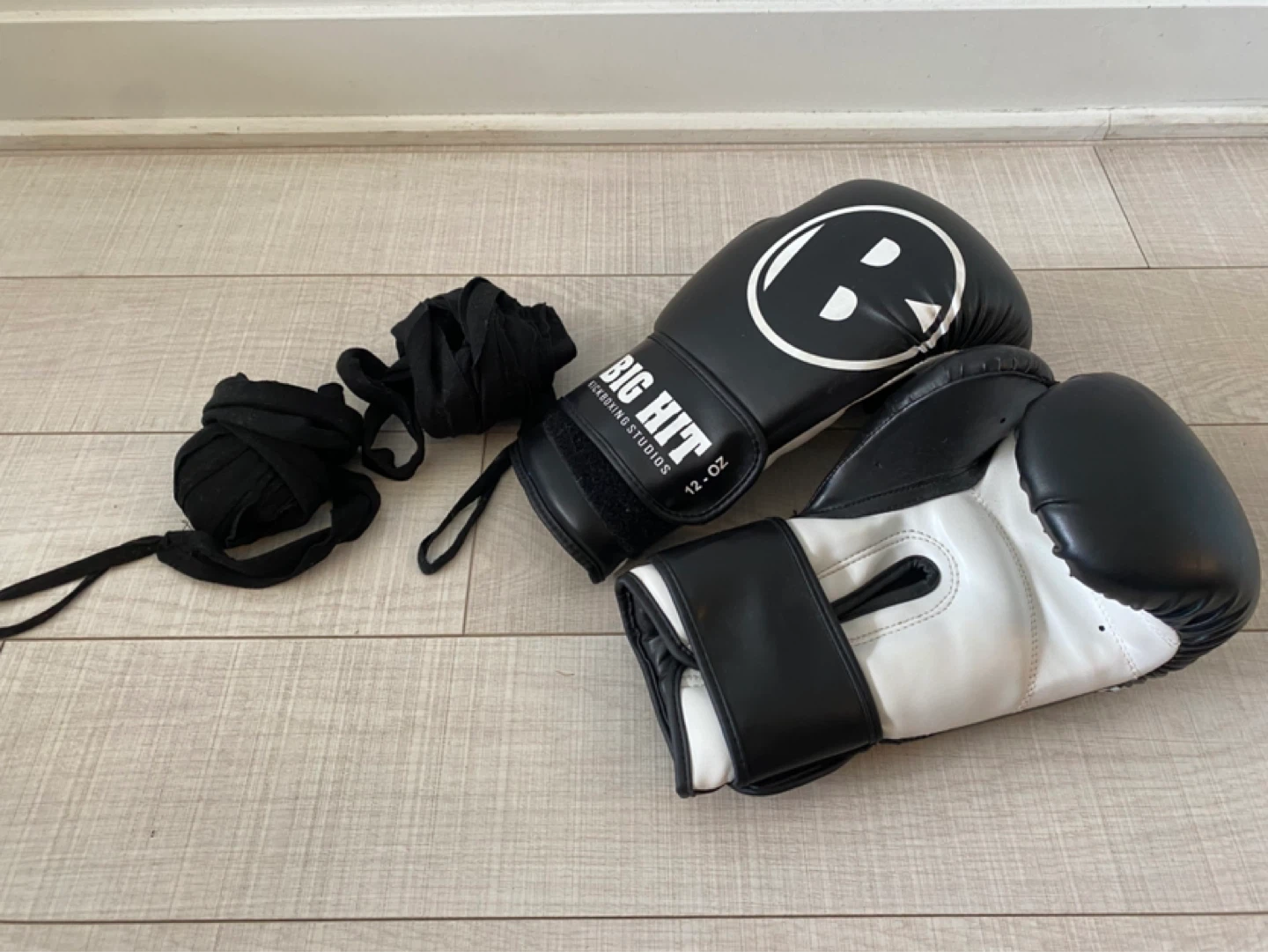 Boxing Gloves with Hand Wraps