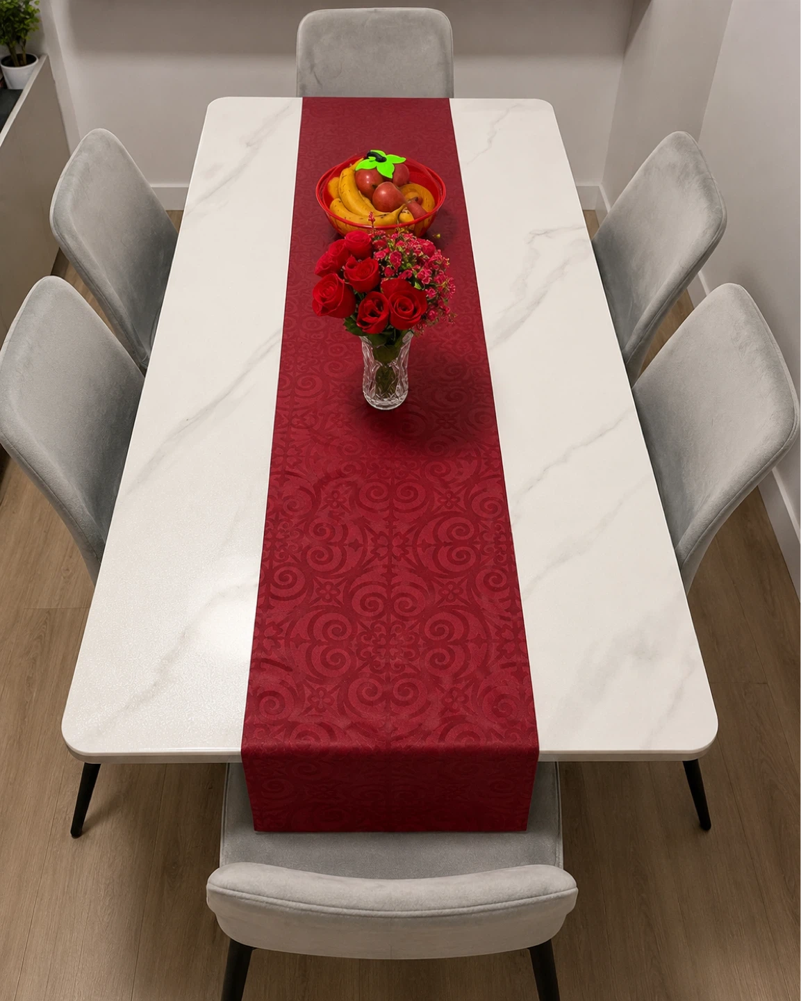 Grey Velvet Dining Chair