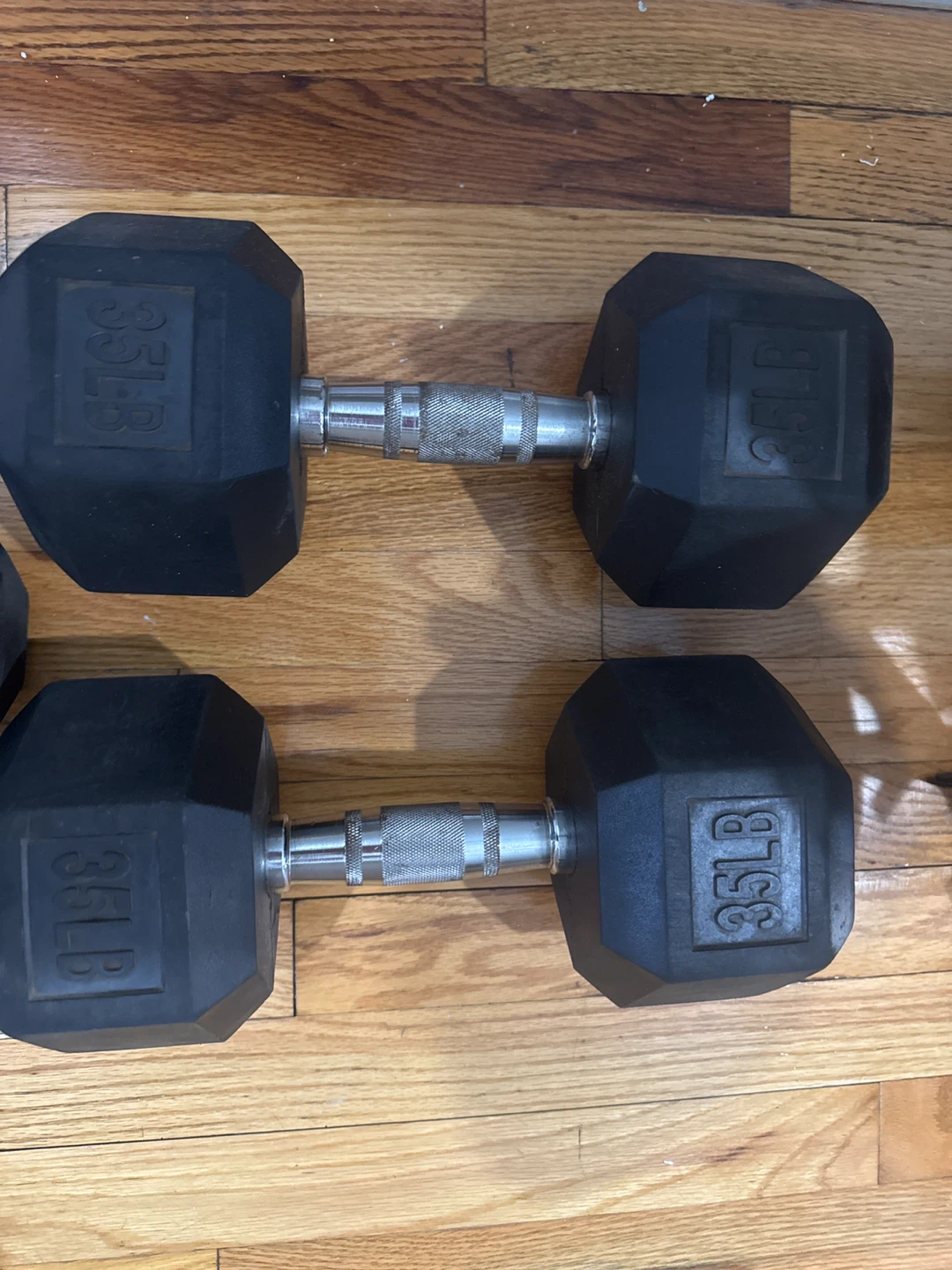 Adjustable Dumbbell Set with Rack - 15lb & 35lb Pairs - photo 2