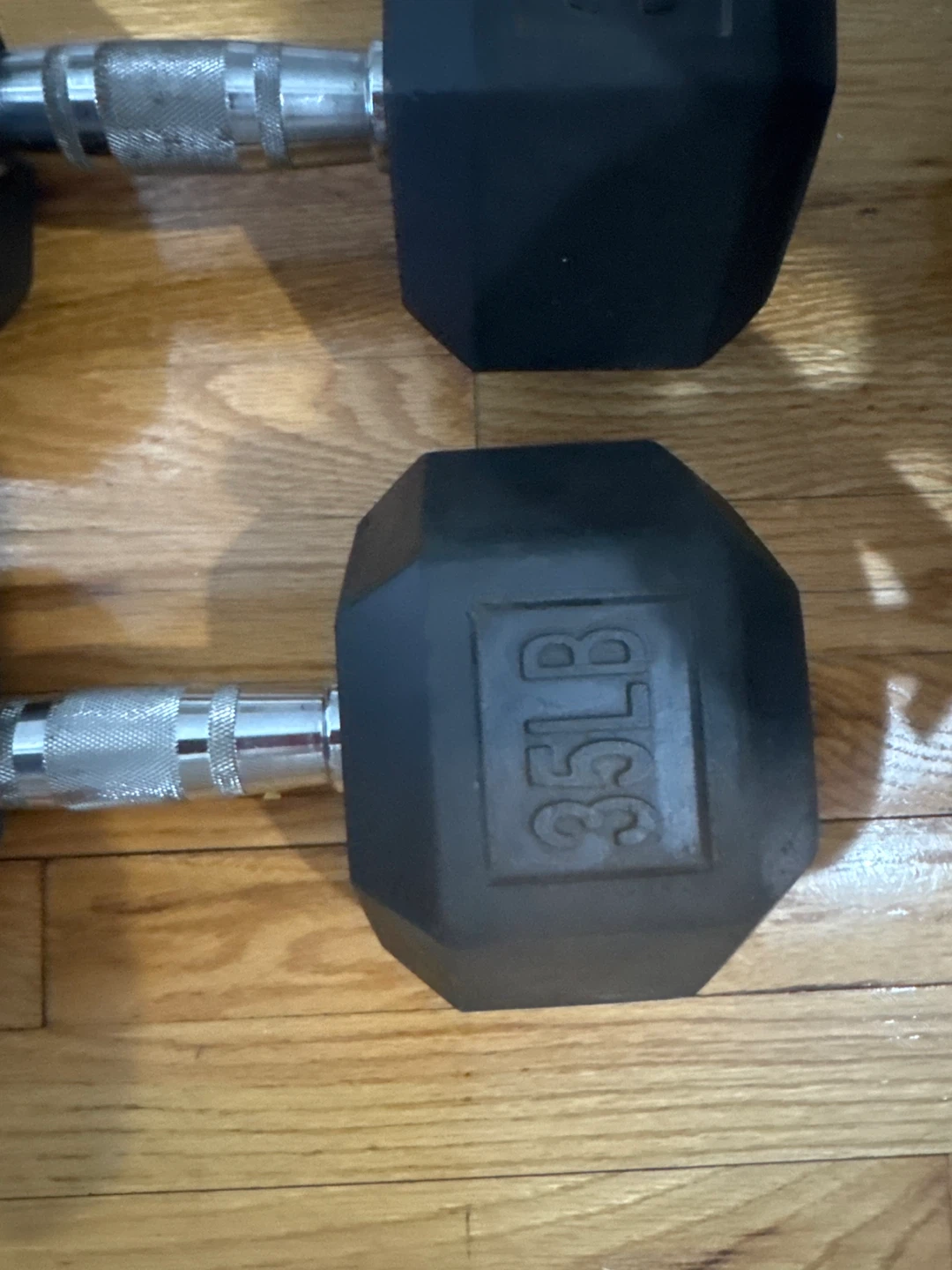 Adjustable Dumbbell Set with Rack - 15lb & 35lb Pairs - photo 5