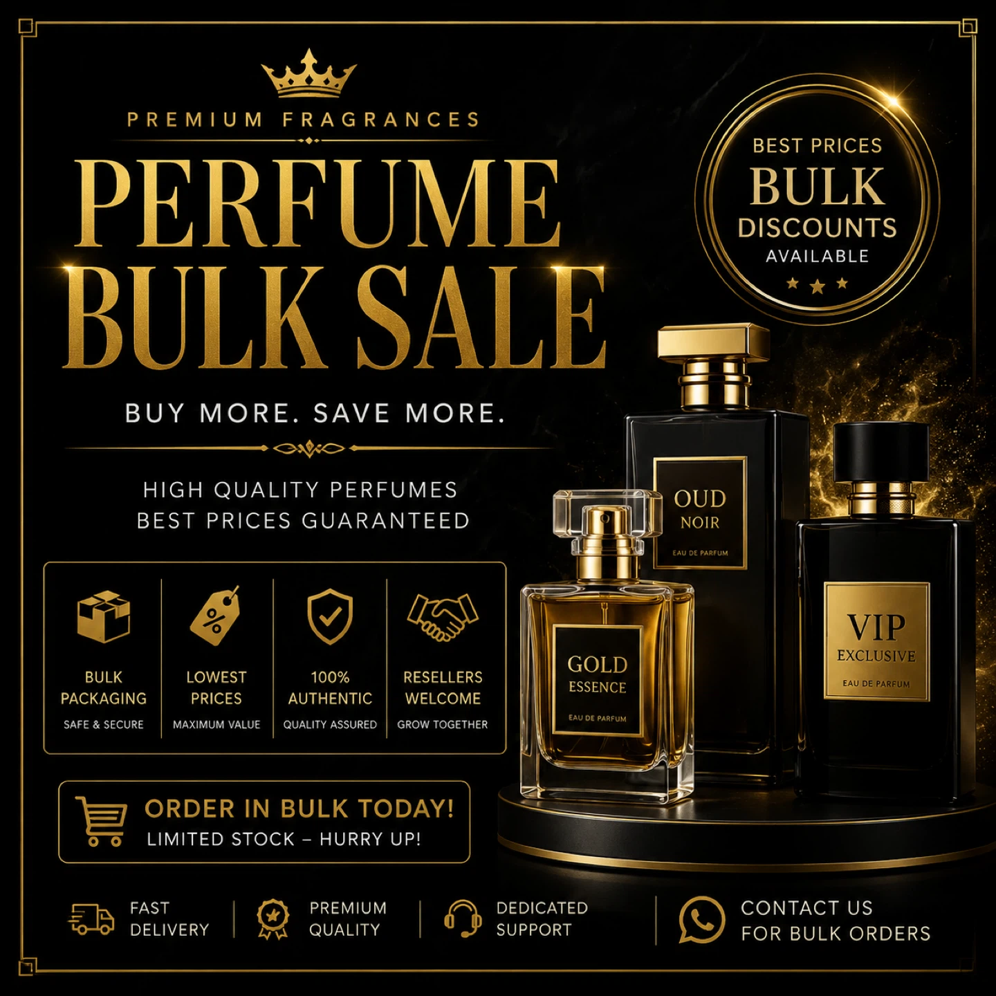 Premium Fragrances Perfume Bulk Sale