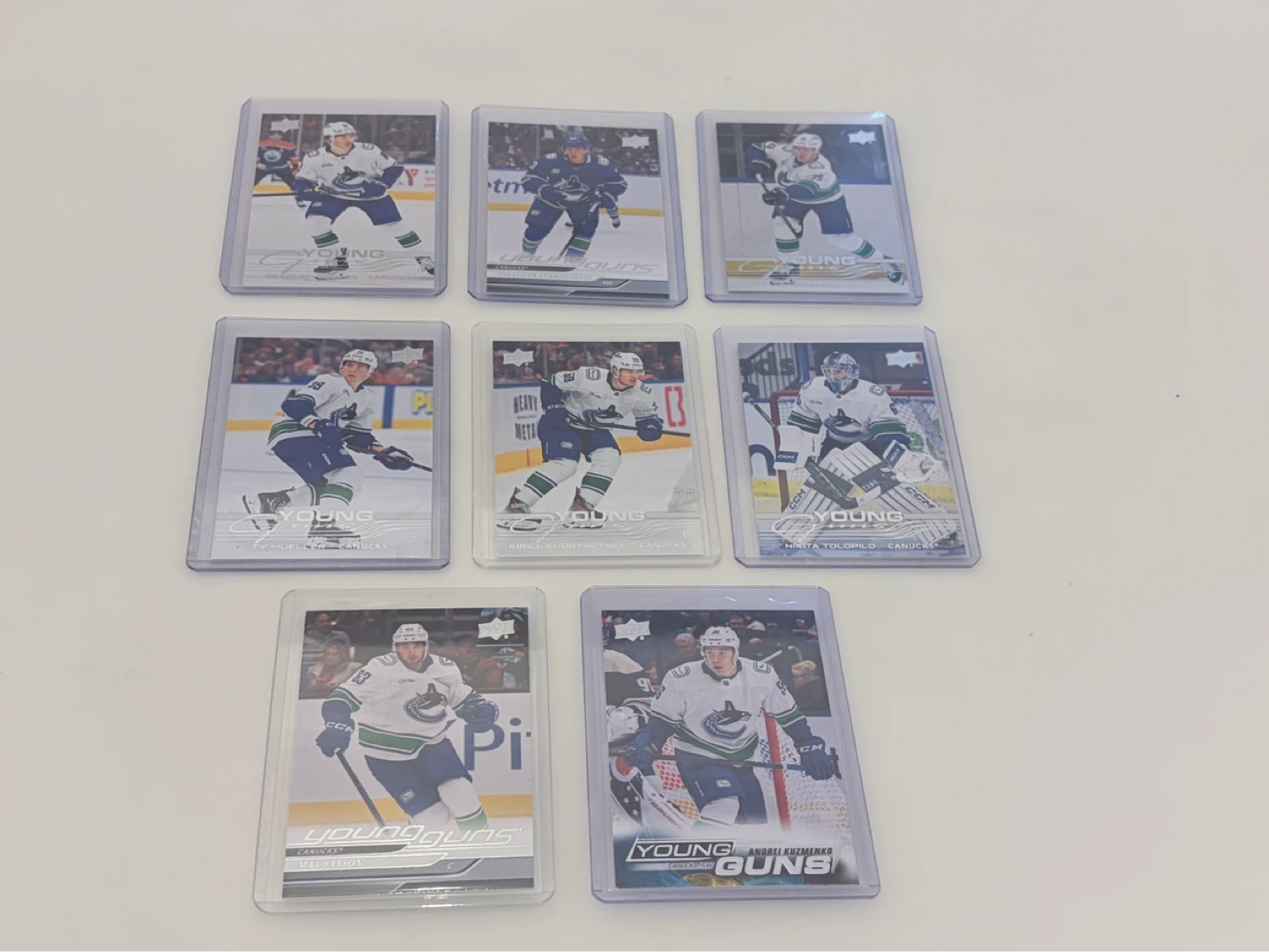 Vancouver Canucks Young Guns Rookie Cards