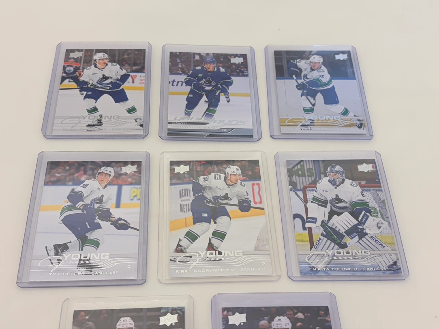 Vancouver Canucks Young Guns Rookie Cards - photo 2