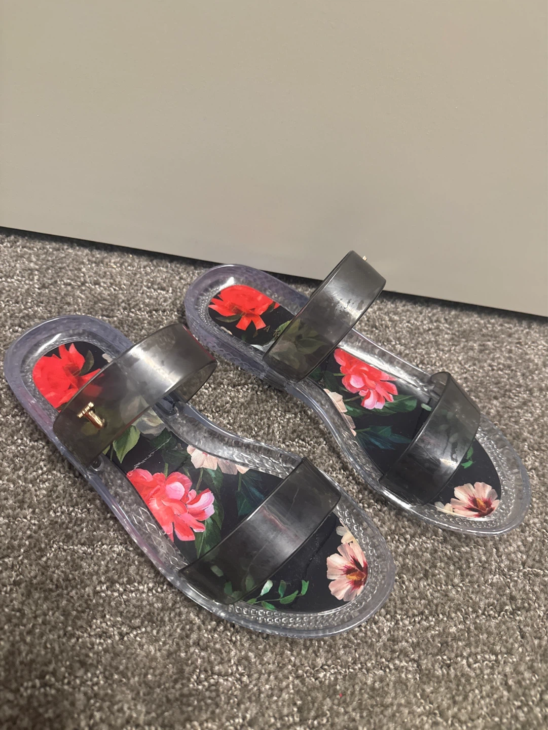 Ted Baker NEW Floral Jelly Sandals size 6