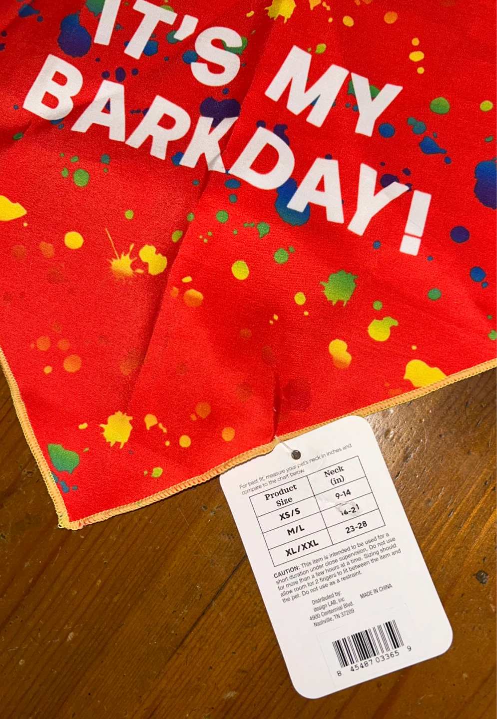 Buttons & Bows NEW  "It's My BarkDay!" Dog Bandana XS/S ⚽️ - photo 2