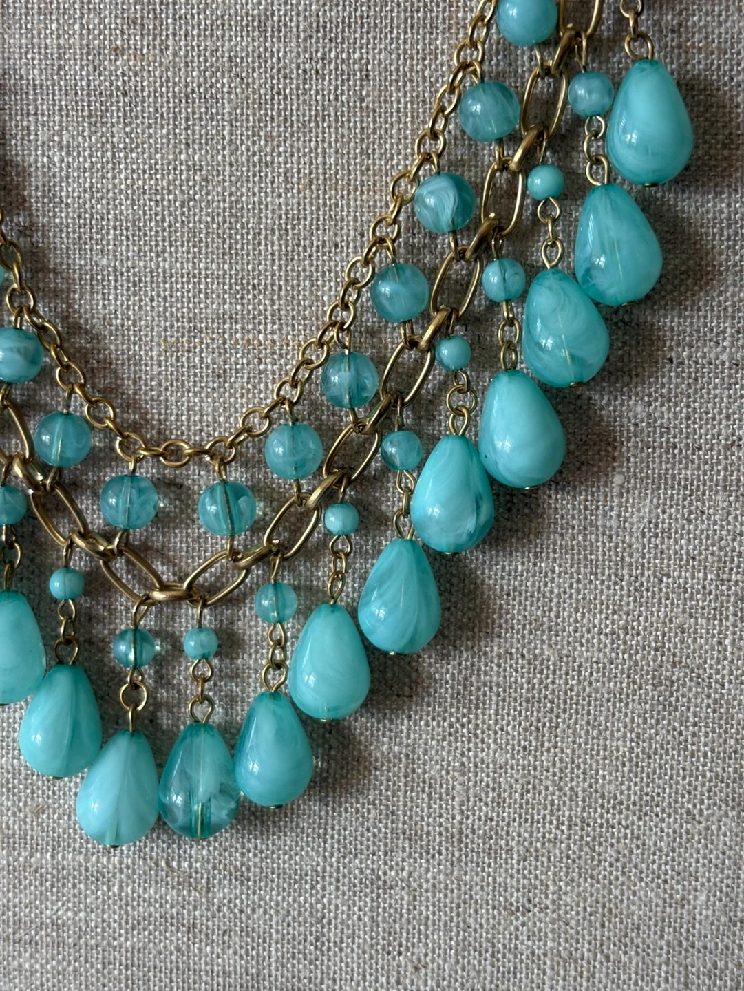 Chaps blue Turquoise Layered Beaded Necklace - photo 3