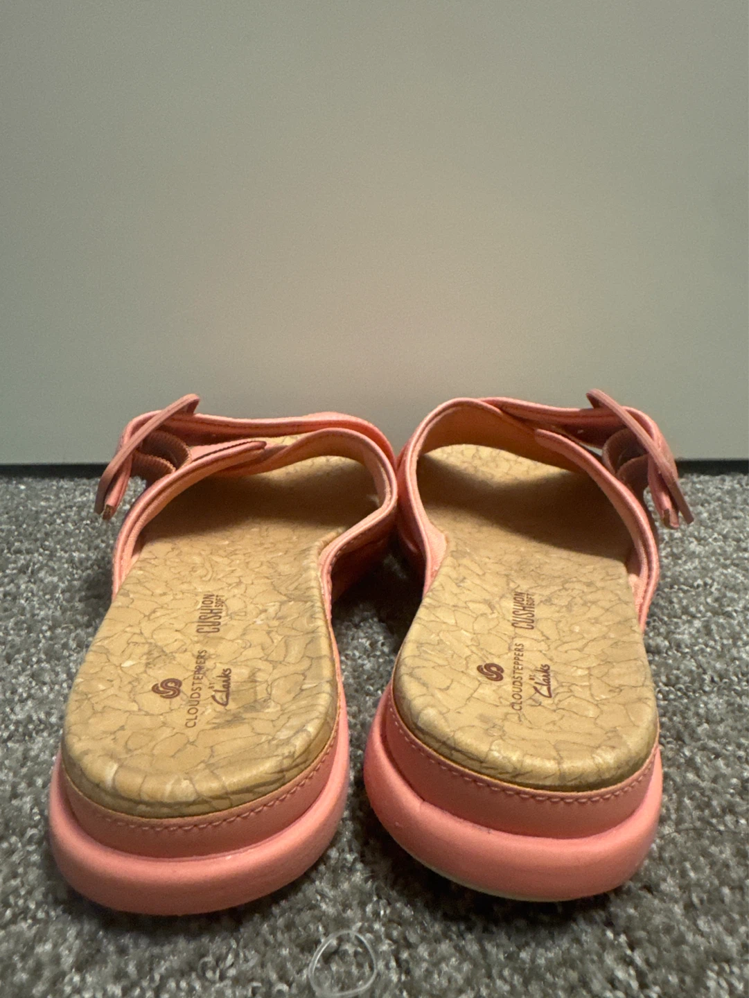 Clarks Cloudsteppers Pink Slide ⚽️ Sandals - photo 4