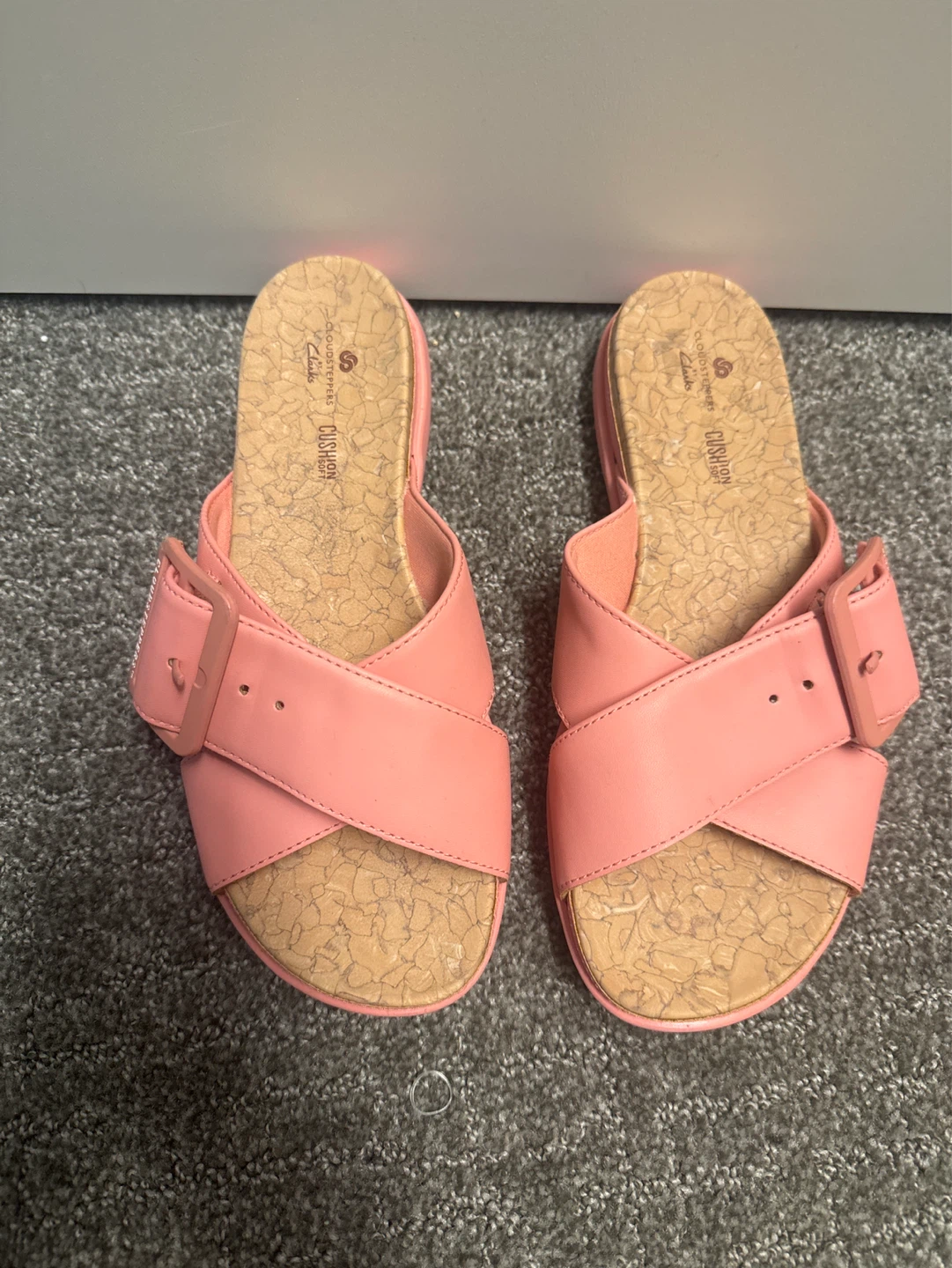 Clarks Cloudsteppers Pink Slide ⚽️ Sandals