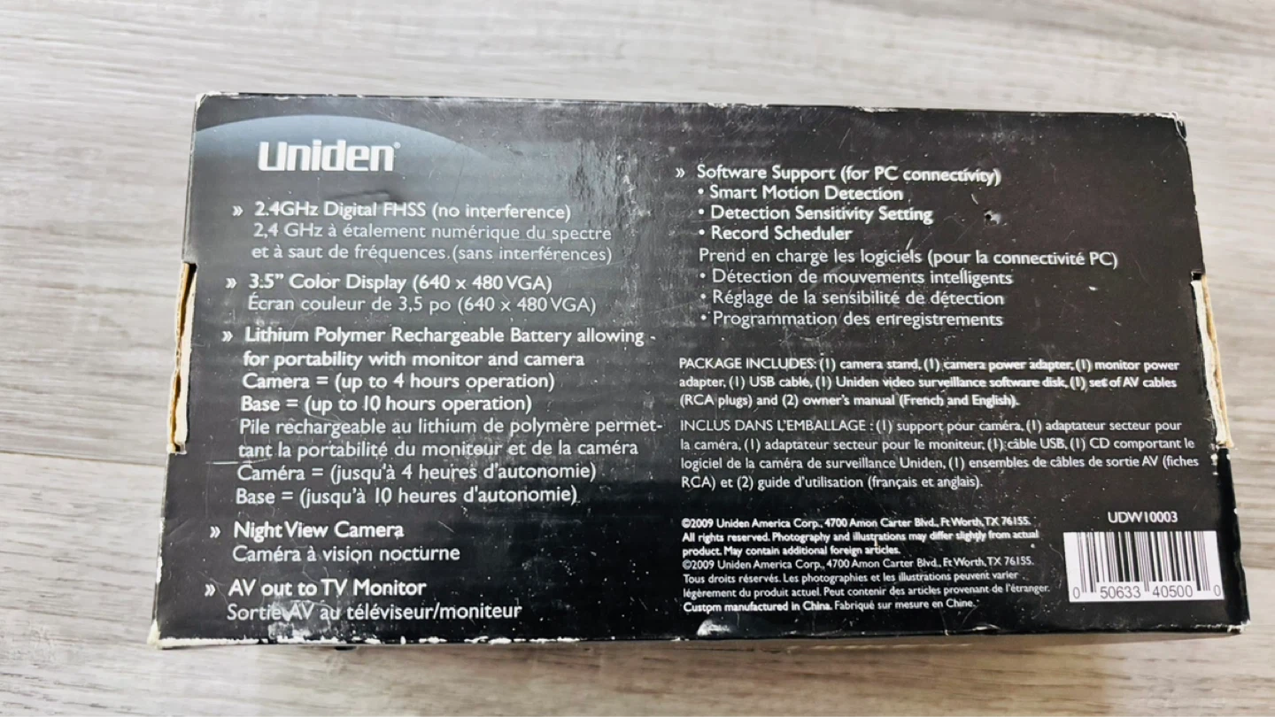 Uniden Wireless Night Vision Camera Monitor - photo 3