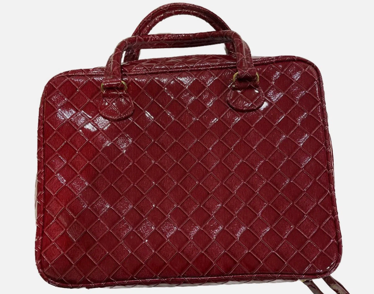 Estée Lauder limited edition vintage wine red faux leather 1990s - photo 2