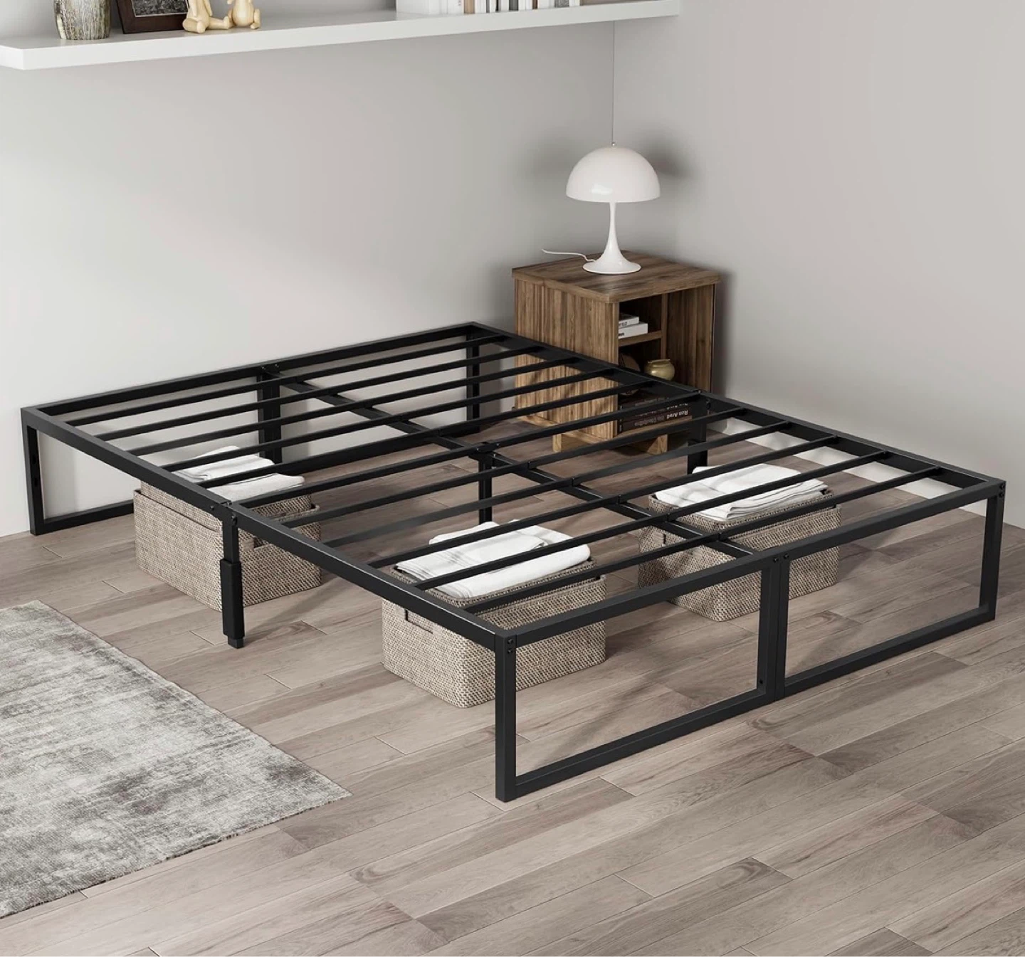 Metal base for king mattress