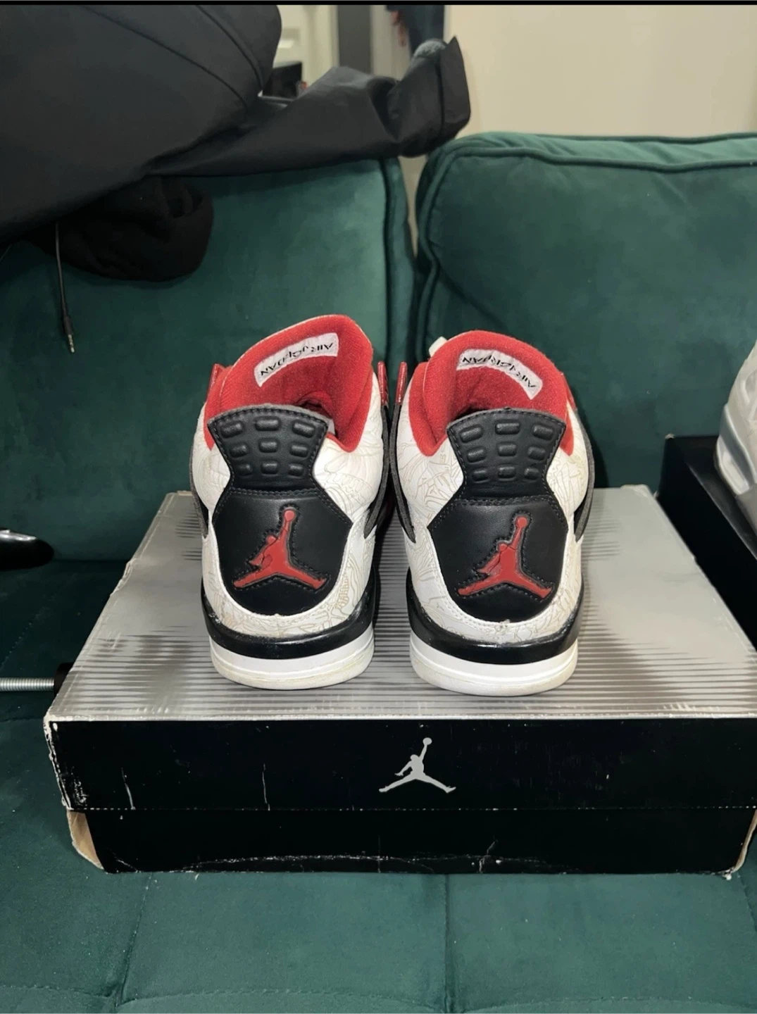 2005 Jordan 4 laser SOLEswapped - photo 4