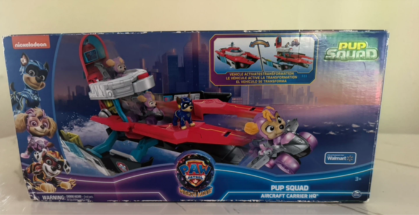 Paw Patrol Pup Squad Aircraft Carrier HQ Playset