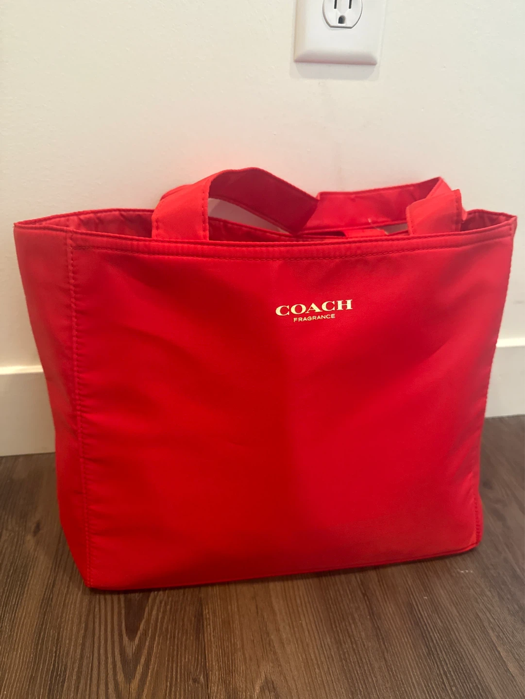 Coach Fragrance Red Tote Bag